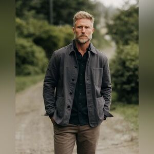 Taylor Stitch The Ojai Jacket
in Organic Charcoal Foundation Twill